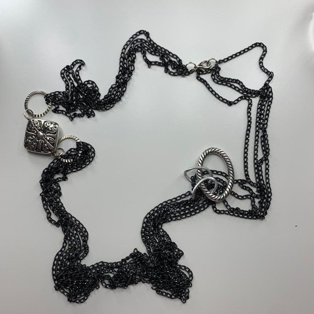 Black & Silver Costume Necklace